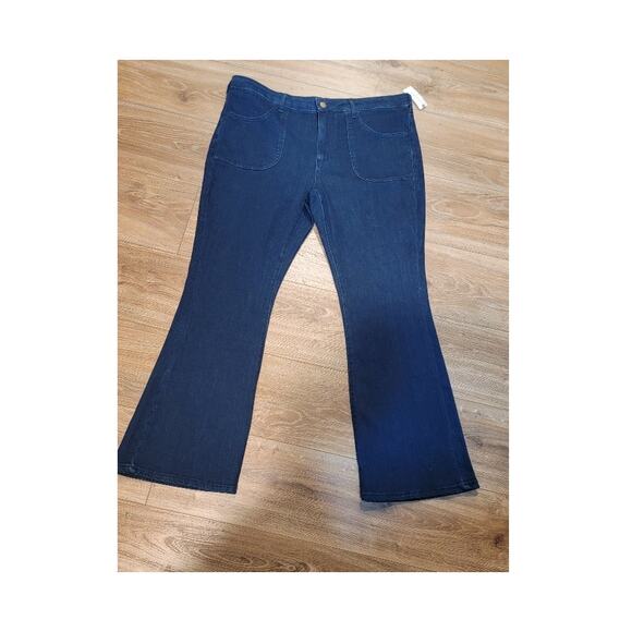 NWT Anthropologie Pilcro Jeans "The Icon" Women's Sz 34 Stretch Dark Blue - Picture 13 of 13